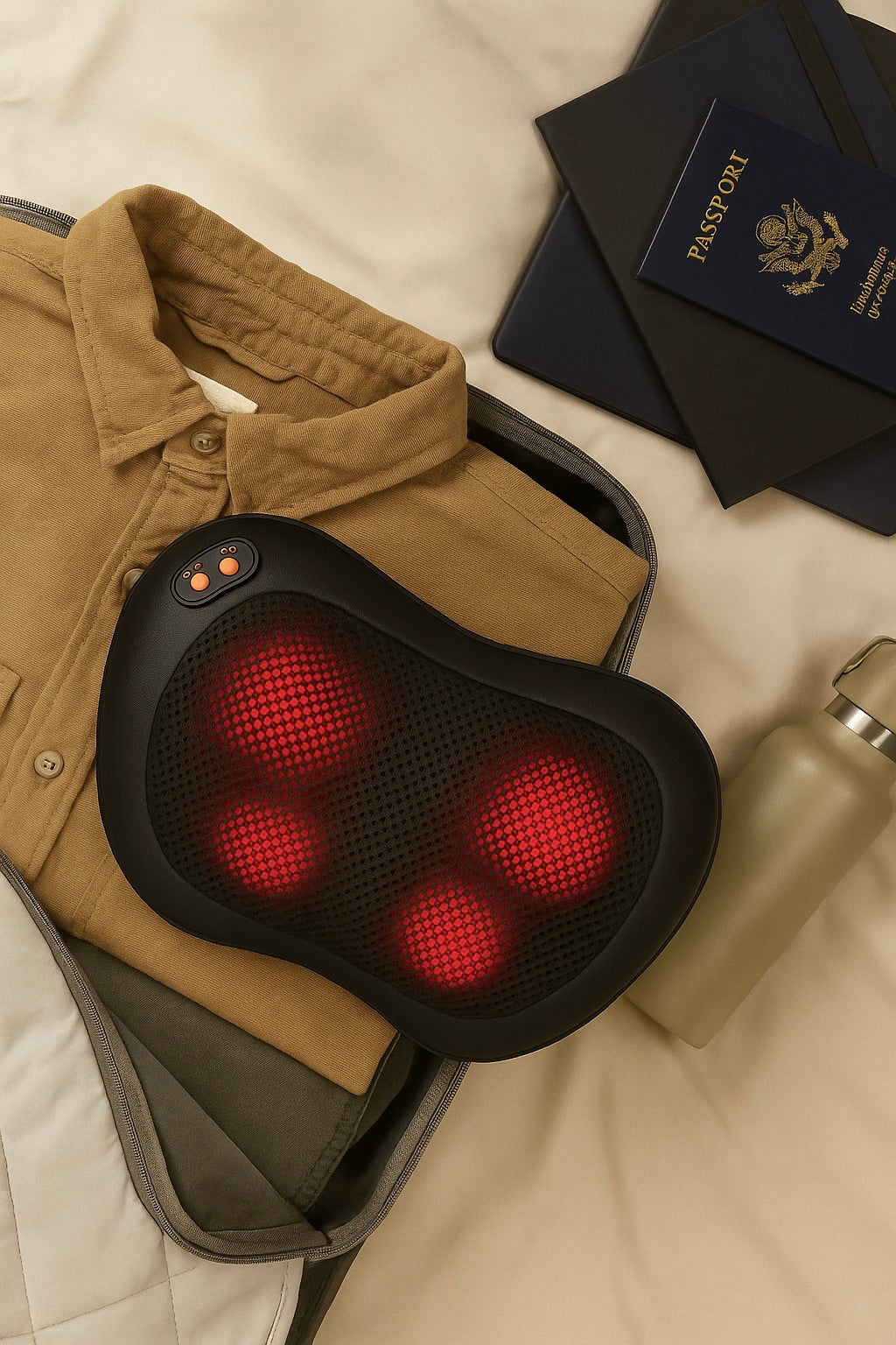 Neck Massage Pillow Electric Cervical Massager Waist Back Shoulder Shiatsu Deep Tissue Kneaded Multifunctional Massage Pillow
