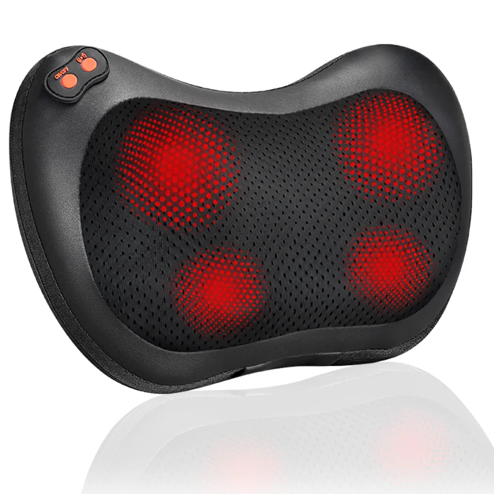 Neck Massage Pillow Electric Cervical Massager Waist Back Shoulder Shiatsu Deep Tissue Kneaded Multifunctional Massage Pillow